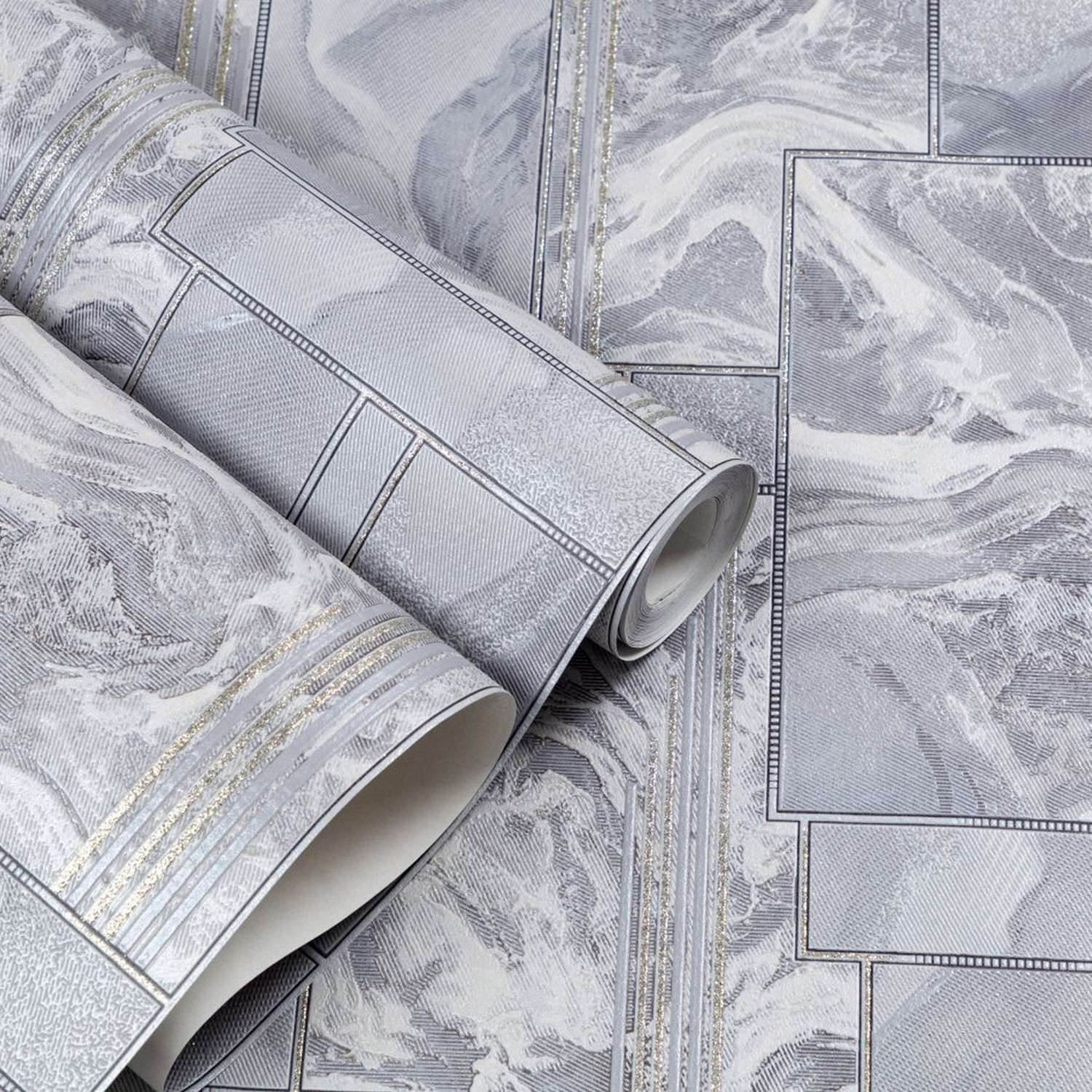 Обои винил "Палитра" PROTECT-MILISSMA (сер.) PL11062-41a 0,53*10м *1/16