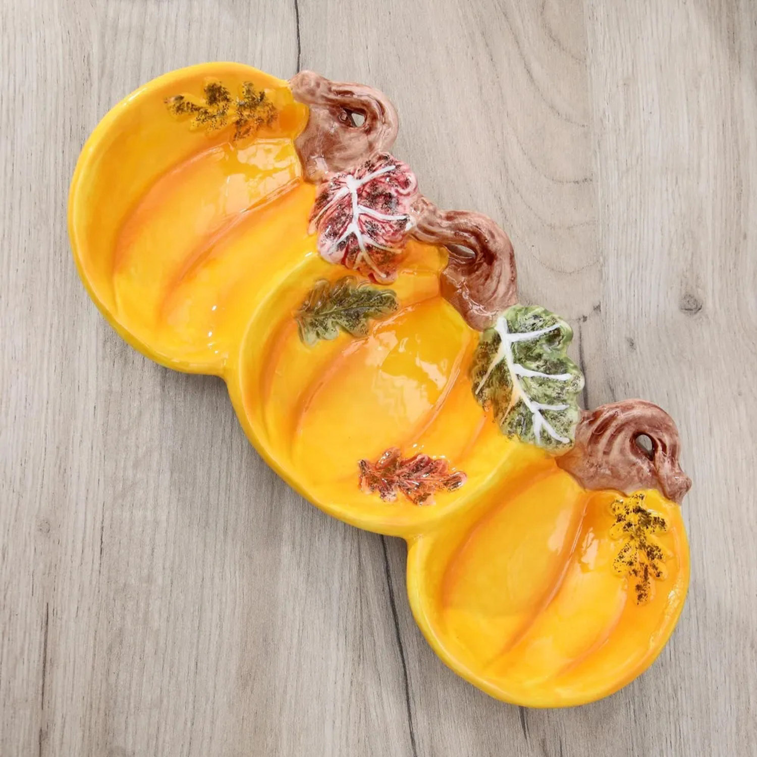 Менажница 3 секции "Тыковки" 31,5х14х4 см 5362004 Менажница 3 секции "Тыковки" 31,5х14х4 см 5362004