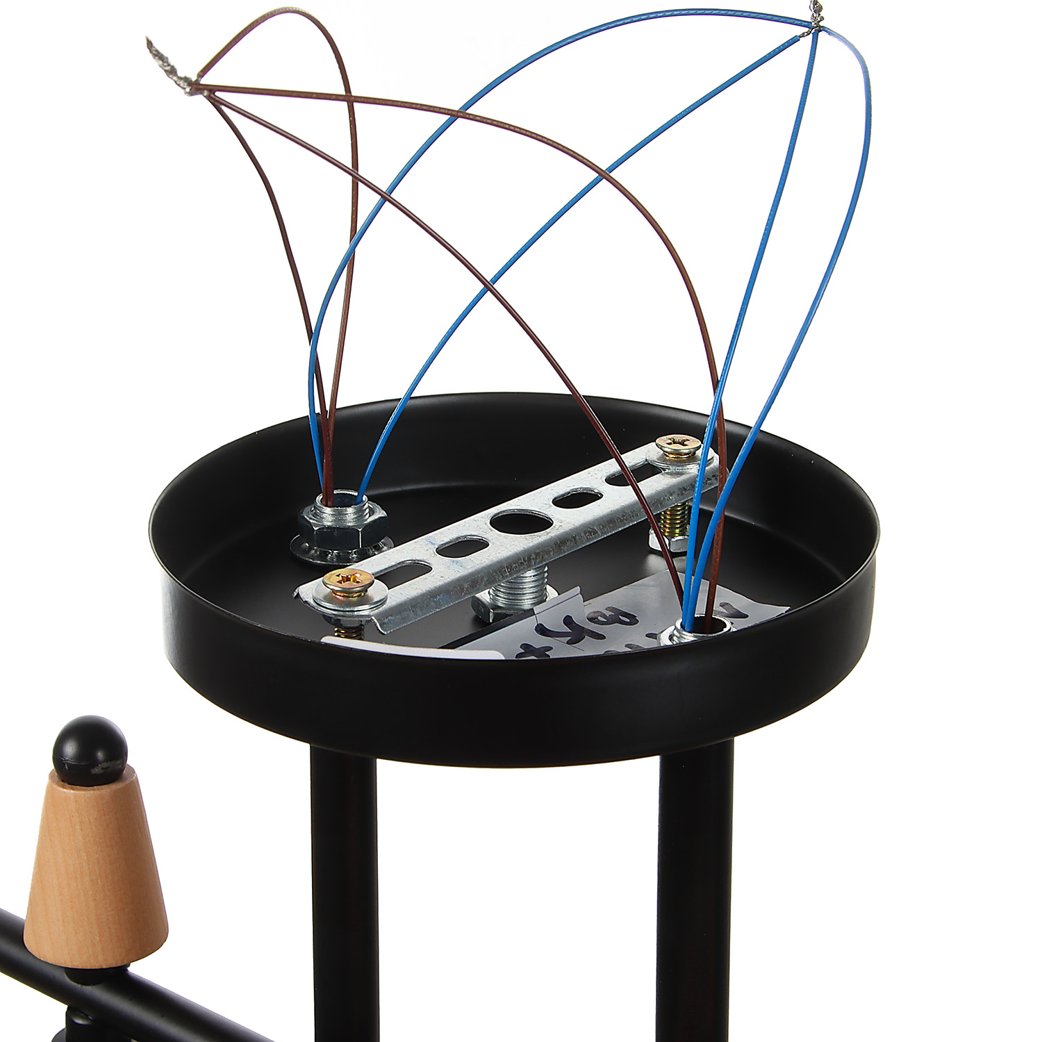 Люстра N6418/4 BK+WOOD 4*40W E27 220V (l-780; w-120; h-270)  VERNER LIGHTING *1