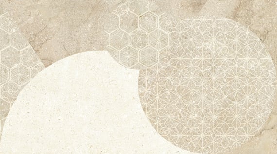 Плитка 45х25 см настенная 1.46 м² Lasselsberger Ceramics Лиссабон, бежевый, геометрия