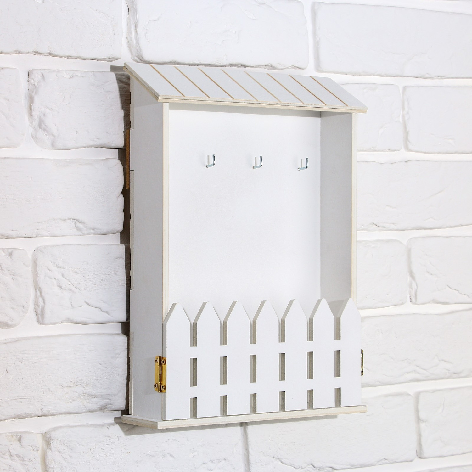 Ключница "Белая", 22,5 х 30,5 х 5,7 см. 4334334