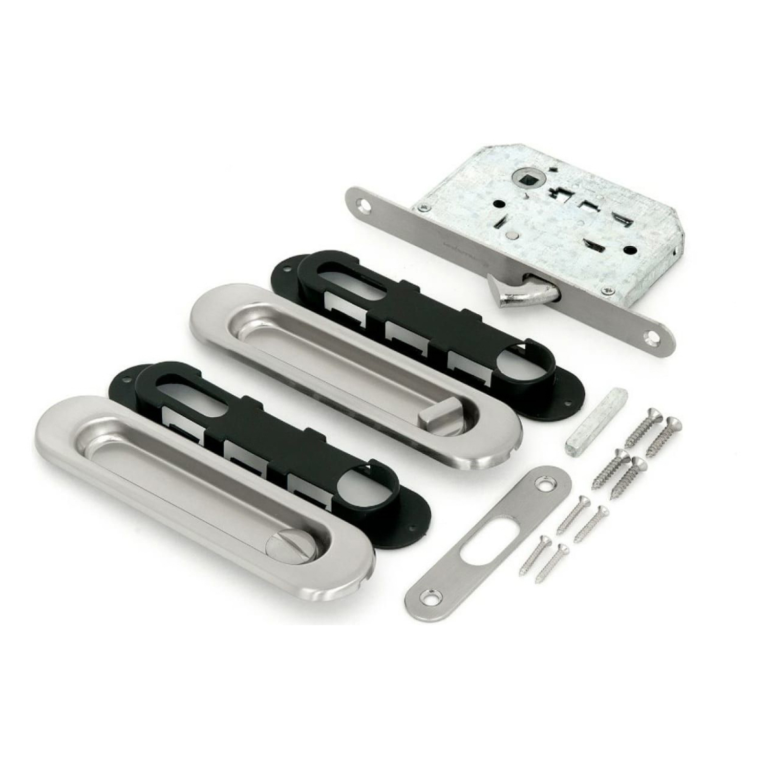 Ручка с замком для раздв. дверей  01BK SN 1/5/50 Ручка с замком для раздв. дверей  01BK SN 1/5/50