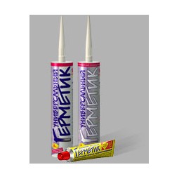 Герметик универсальный 45 мл Новбытхим, акриловый, белый