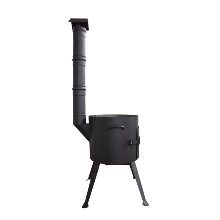 Учаг для казана 9 л Kukmara, диаметр 37.4 см, с трубой и дверцей Учаг для казана 9 л Kukmara, диаметр 37.4 см, с трубой и дверцей