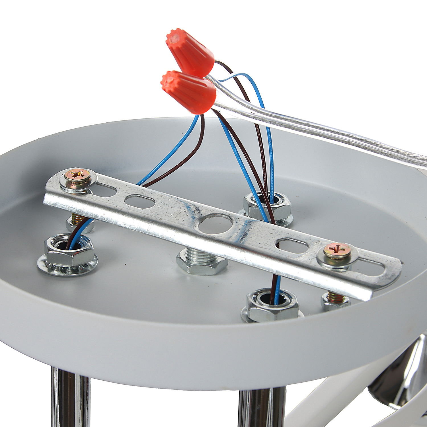 Люстра N6587/3 WT+CR  3*40W E27 220V (d-500; h-250)  VERNER LIGHTING *1