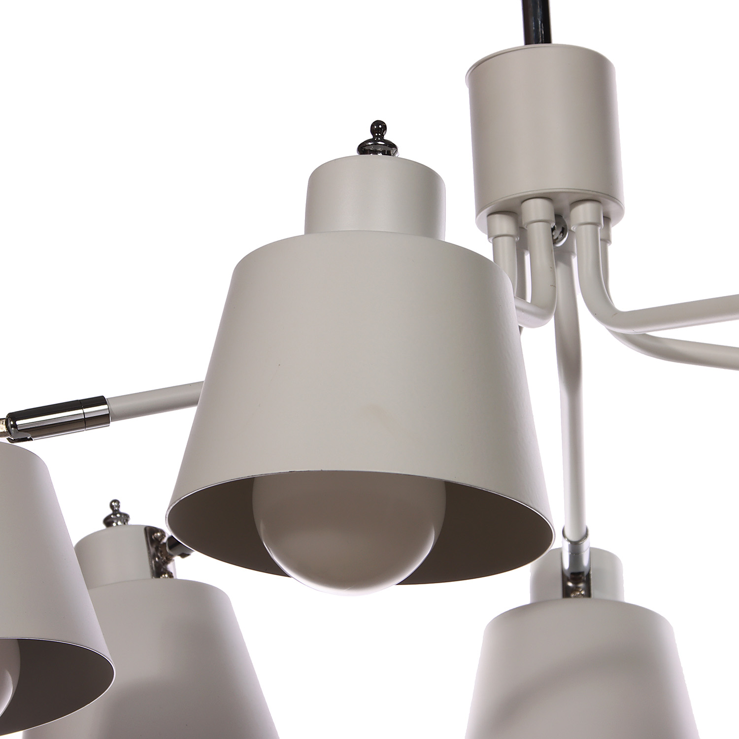 Люстра N5125/6 WT+CR Е27 3*40Вт ( h=400;d=660)  VERNER LIGHTING *1