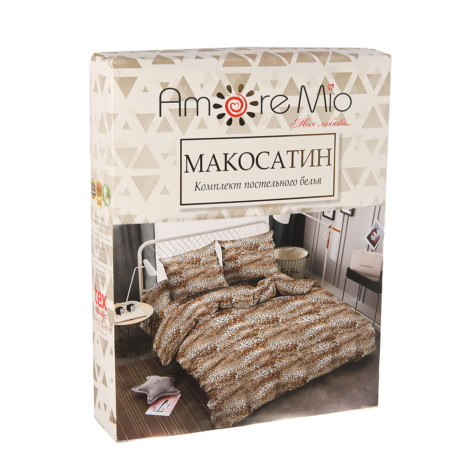 Постельное белье евро макосатин 34965 Cover Amore Mio, наволочки 70*70 - 2шт *1