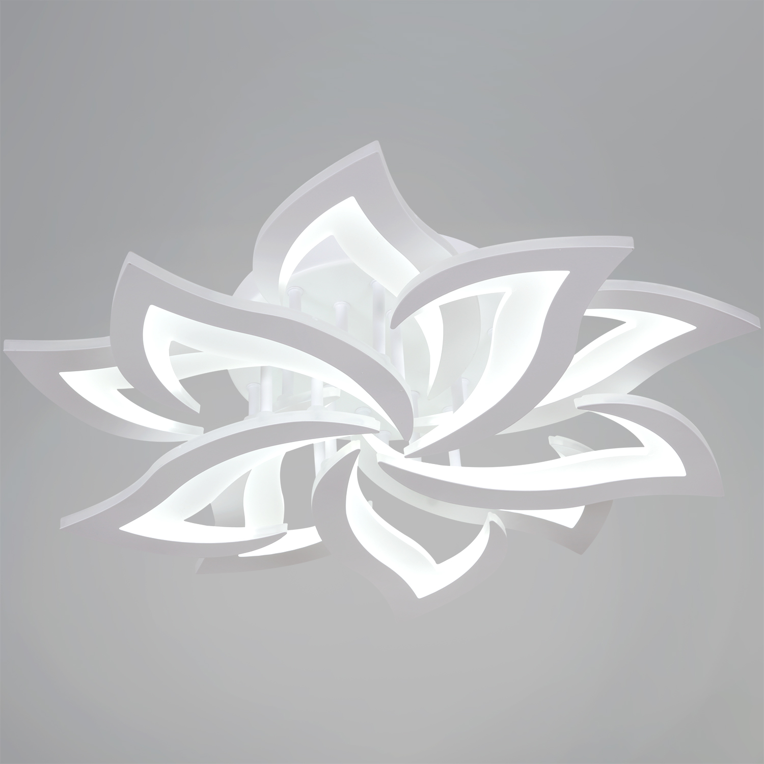 Люстра 20150-0.3-5+5 WH LED 3000-6500К 50W ПДУ	ПДУ+диммер  S=26м2  *1