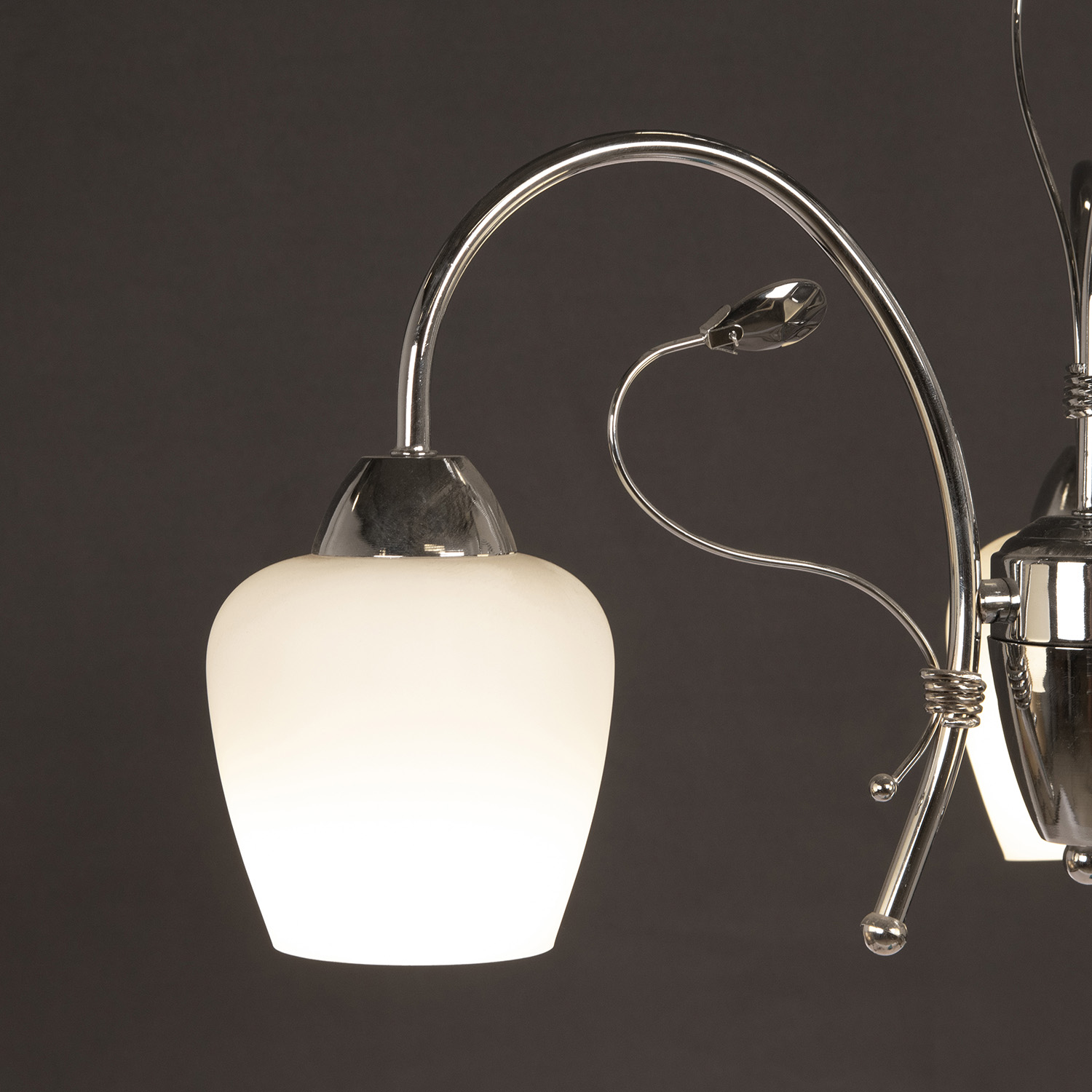 Люстра Verner Lighting N0309/3, 60 Вт, E27, 3 ламп, хром