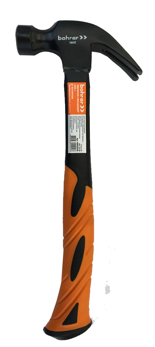 Молоток 0.6кг кровельщика фибергласс.обрезин.ручка с магнитом в бойке арт.45017145 Bohrer *6/24 Молоток 0.6кг кровельщика фибергласс.обрезин.ручка с магнитом в бойке арт.45017145 Bohrer *6/24