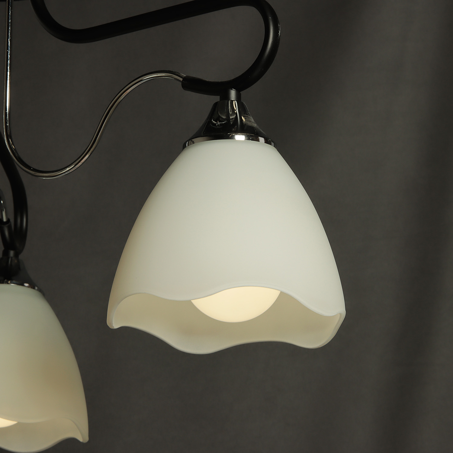 Люстра Verner Lighting А2618/3, 40 Вт, Е27, 3 лампы, черный/хром