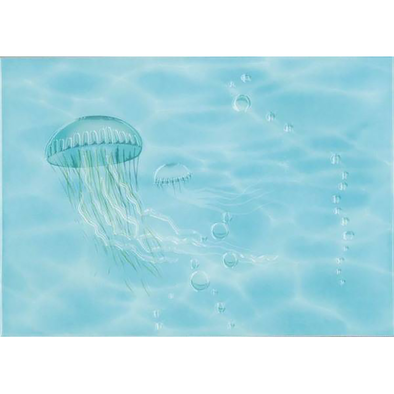 Декор Лазурь Beryoza Ceramica Осьминог бирюзовый 250*350мм