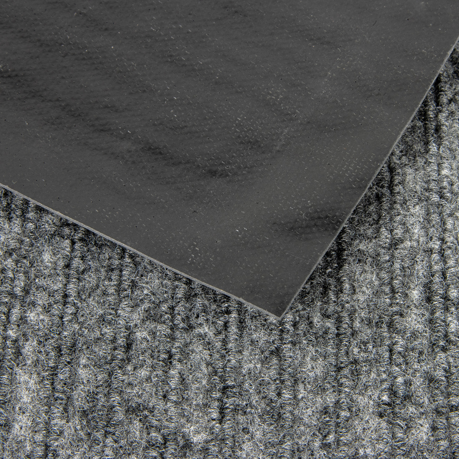 Коврик влаговпитывающий 60*90 см ребристый серый "KOVROFF" (арт.20302) *1/10 (МШ16)