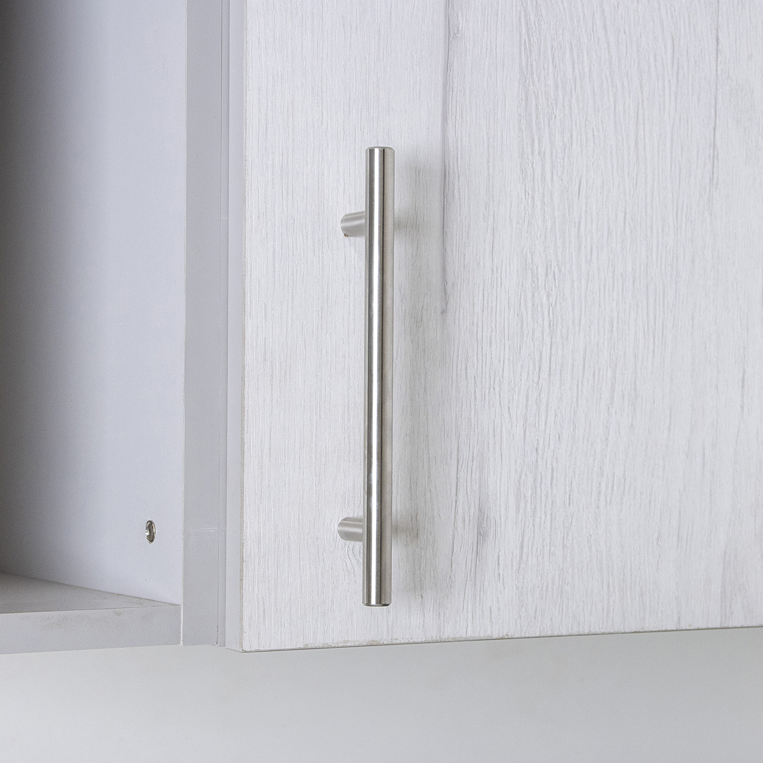 Шкаф навесной угловой 600х600 мм BROZEX-WOOD Camellia, с двумя дверцами, серый / юта