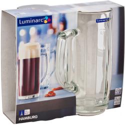 яяяНабор кружек стекло д/пива 2шт 500мл "Гамбург" H5072  (Luminarc) *1/6