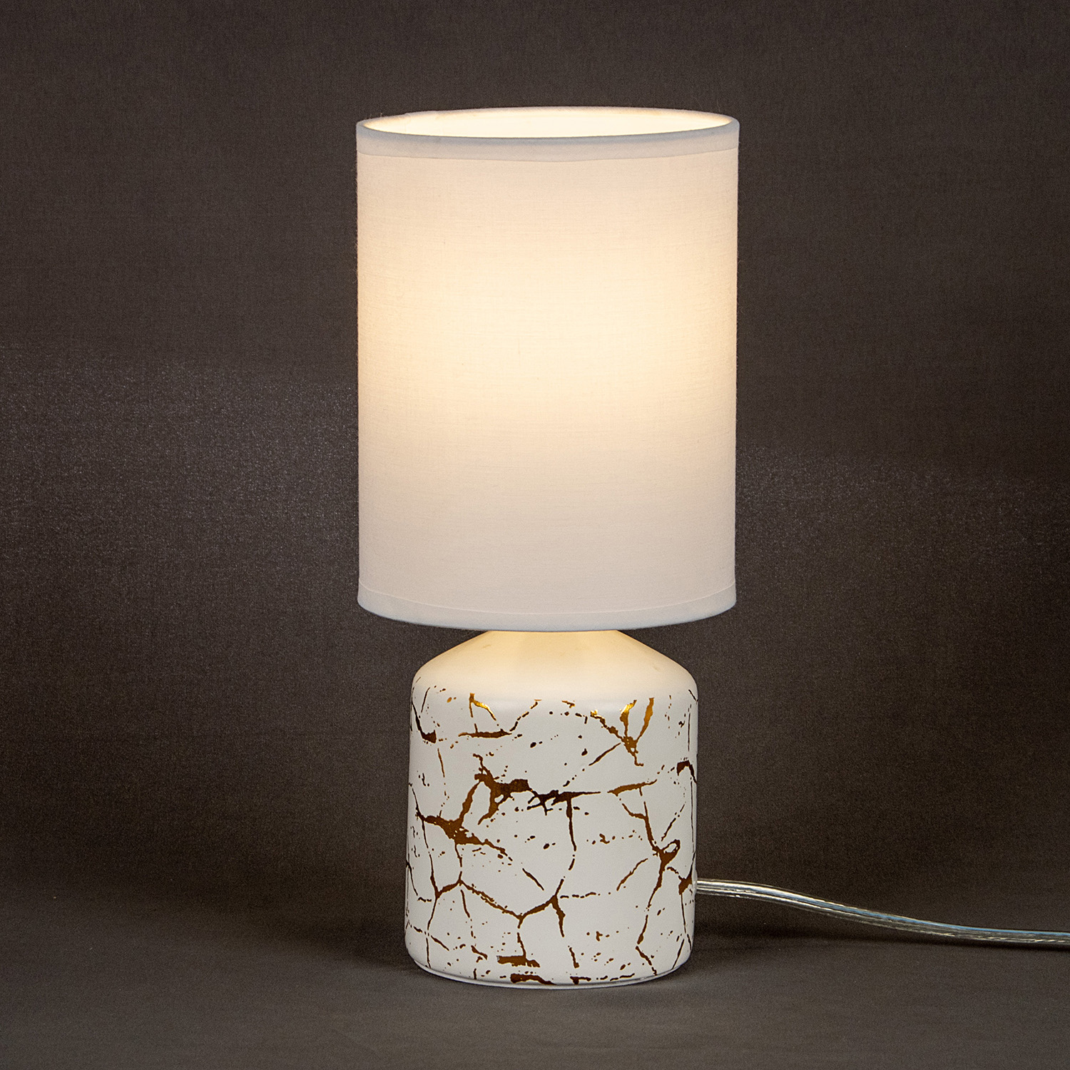 Лампа настольная G32236A/1T WT+GD WT Е14 40Вт S=2м2 *1/24