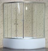 Уголок душевой 90х90х197 мм Verner Sanitary Ware 820S, стекло матовое, с поддоном