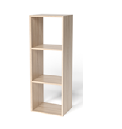 Стеллаж 356*294*1060 3 секции Пентас Дуб Сонома *1