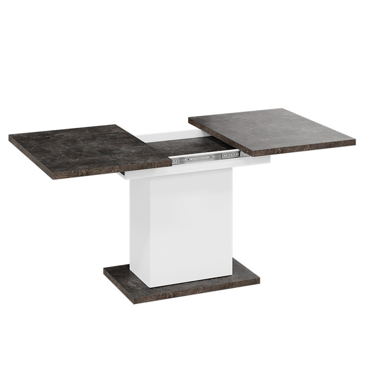 Стол обеденный прямоугольный раздв.Детройт Тип4 800х1200(1635)х h746 Белый, Ателье темный*1