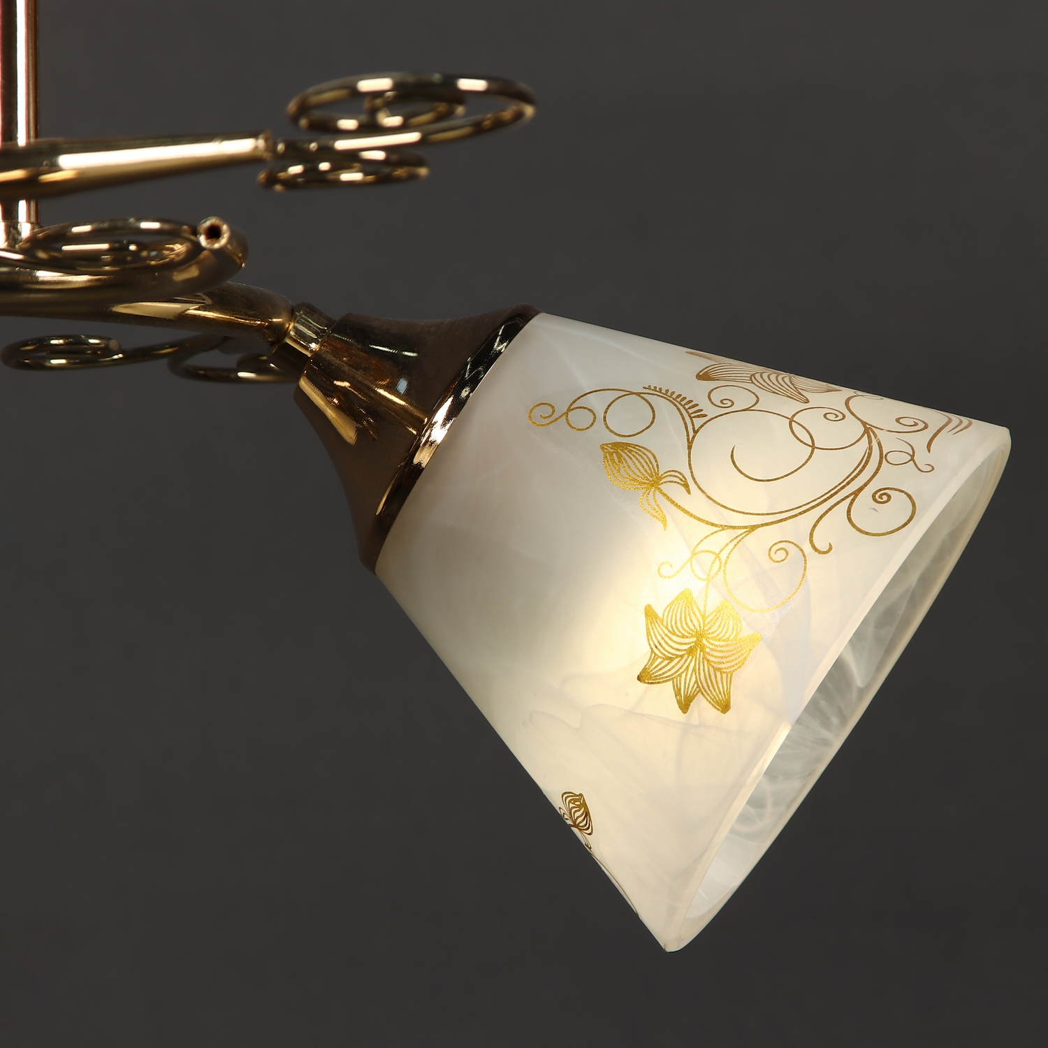 Люстра VERNER LIGHTING А1277/3, Е14, 3 лампы, 40 Вт, цвет золото