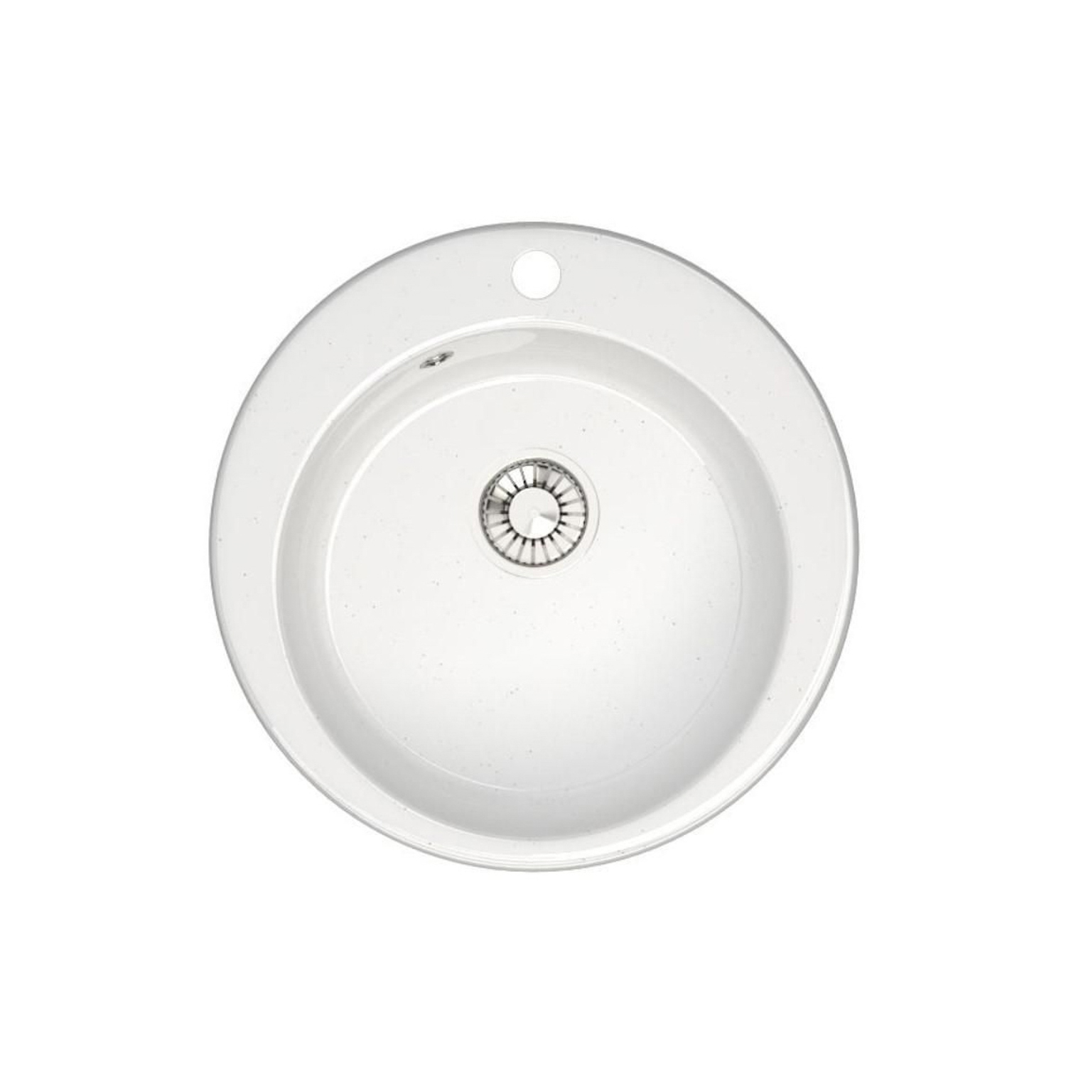 Мойка из искусственного камня круглая белая матовая AGATA 30/G31 (475*375*180) *1 Мойка из искусственного камня круглая белая матовая AGATA 30/G31 (475*375*180) *1