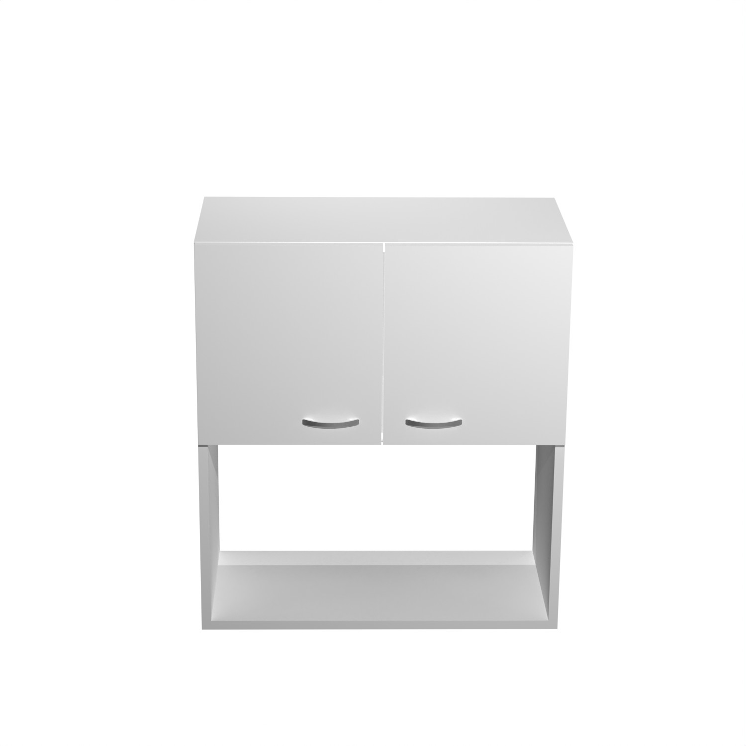 Шкаф навесной 600х676х290 мм BROZEX-WOOD Liberty, с двумя дверцами, белый