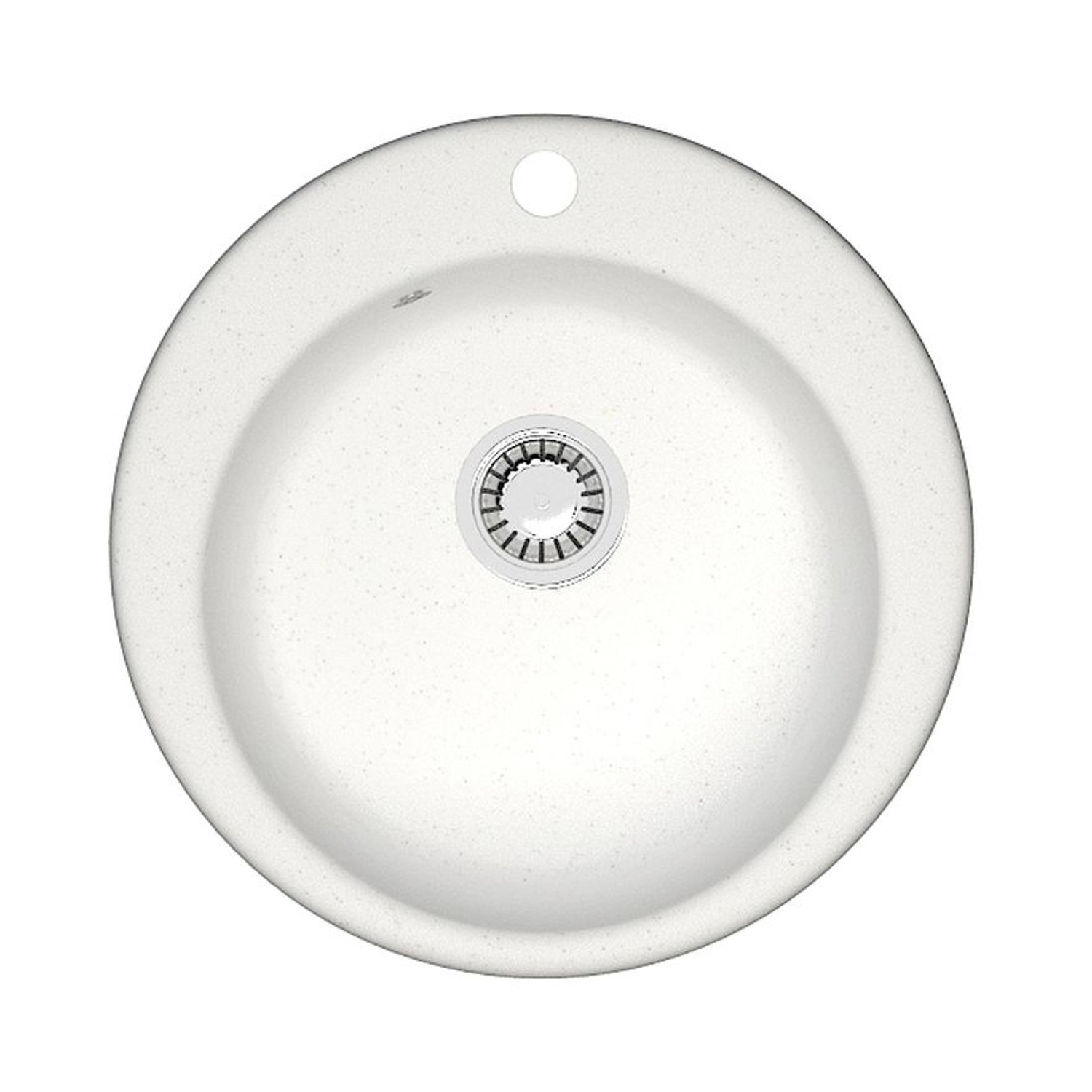 Мойка из искусственного камня круглая белая матовая AGATA 30/G31 (475*375*180) *1 Мойка из искусственного камня круглая белая матовая AGATA 30/G31 (475*375*180) *1