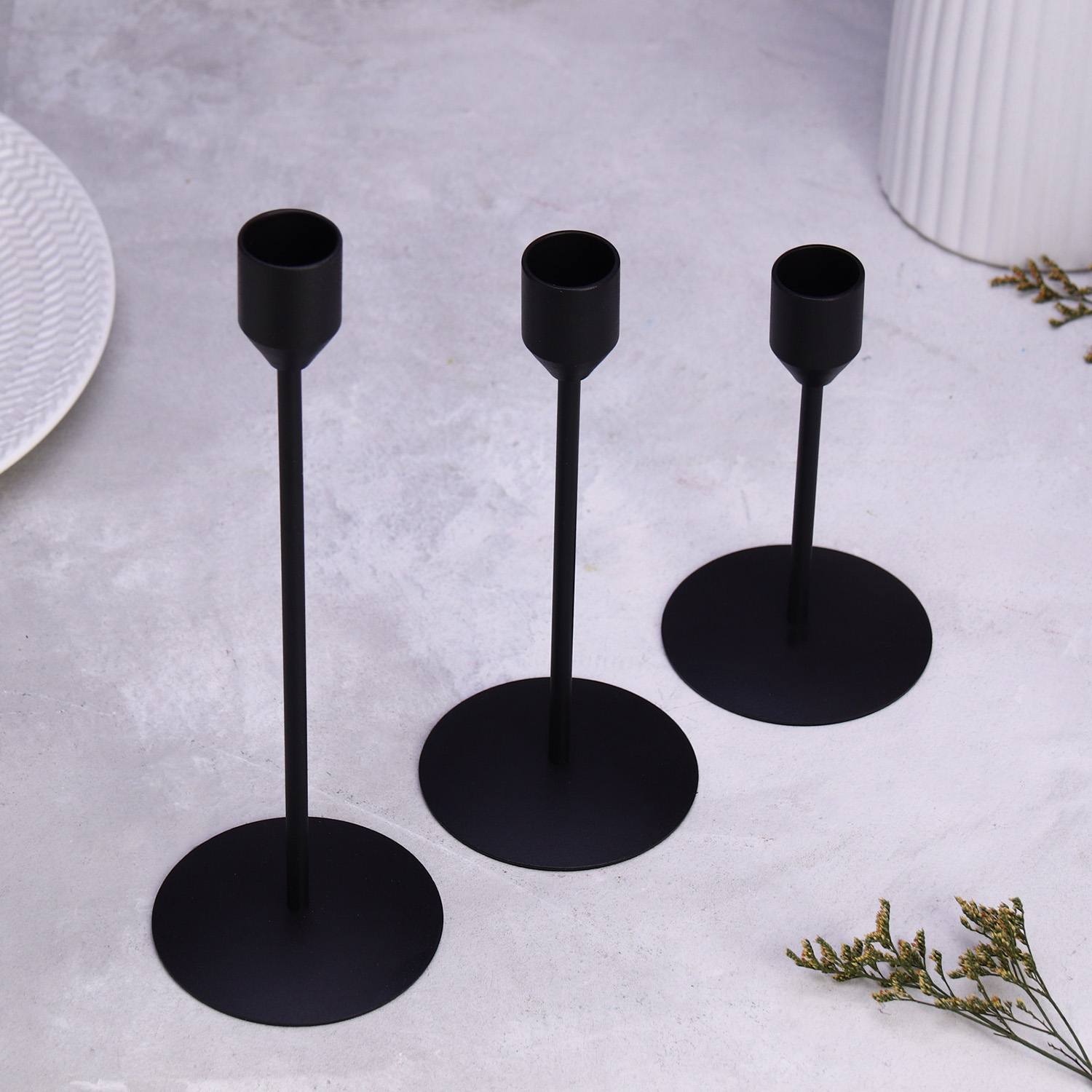 Набор подсвечников "Трио" 8х24; 8х19; 8х14см 10330392