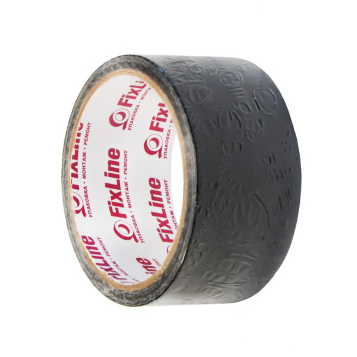 Лента клейкая армированная 48мм х 10м Черный "FixLine" *1/36 Лента клейкая армированная 48мм х 10м Черный "FixLine" *1/36