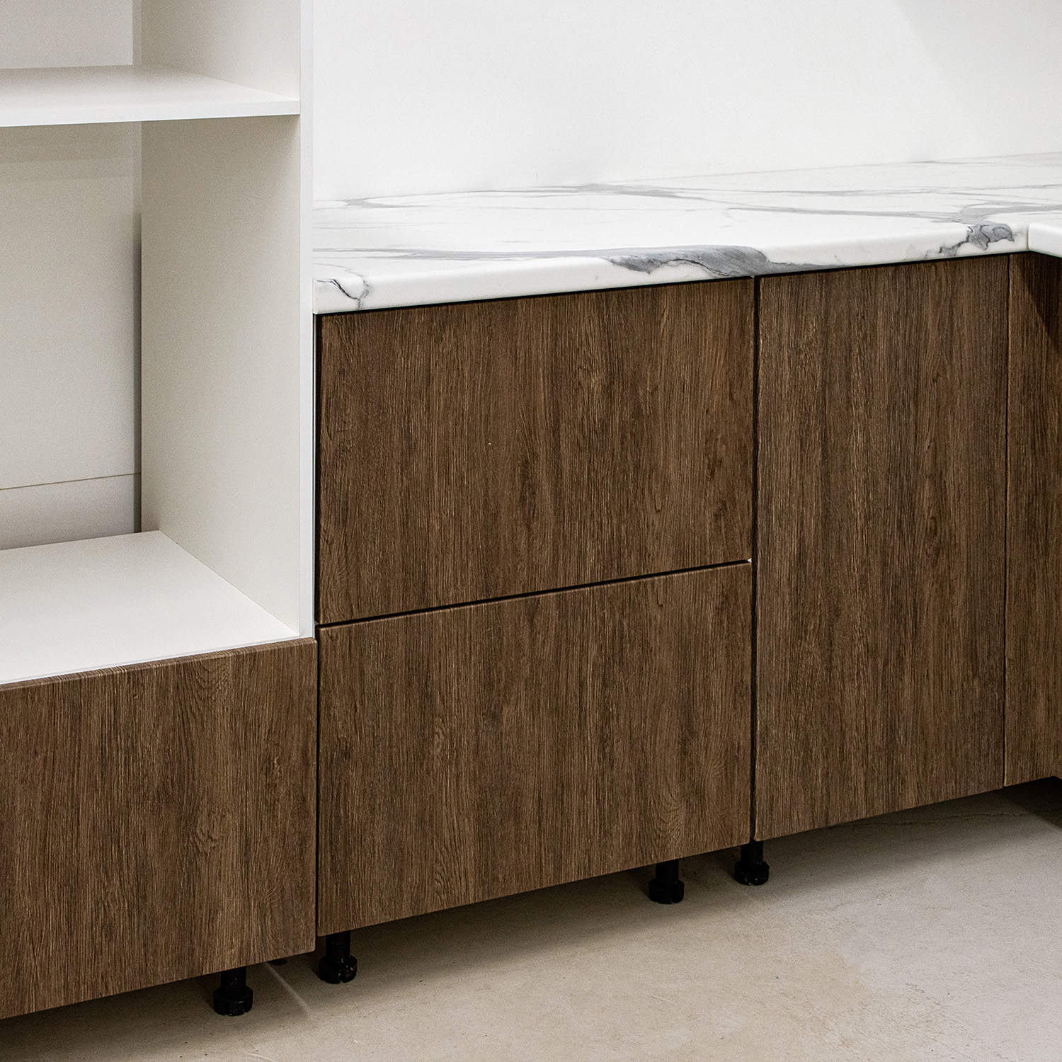 Корпус стола рабочего 600х850х600 мм ГЕРДА, 2 ящика, белый