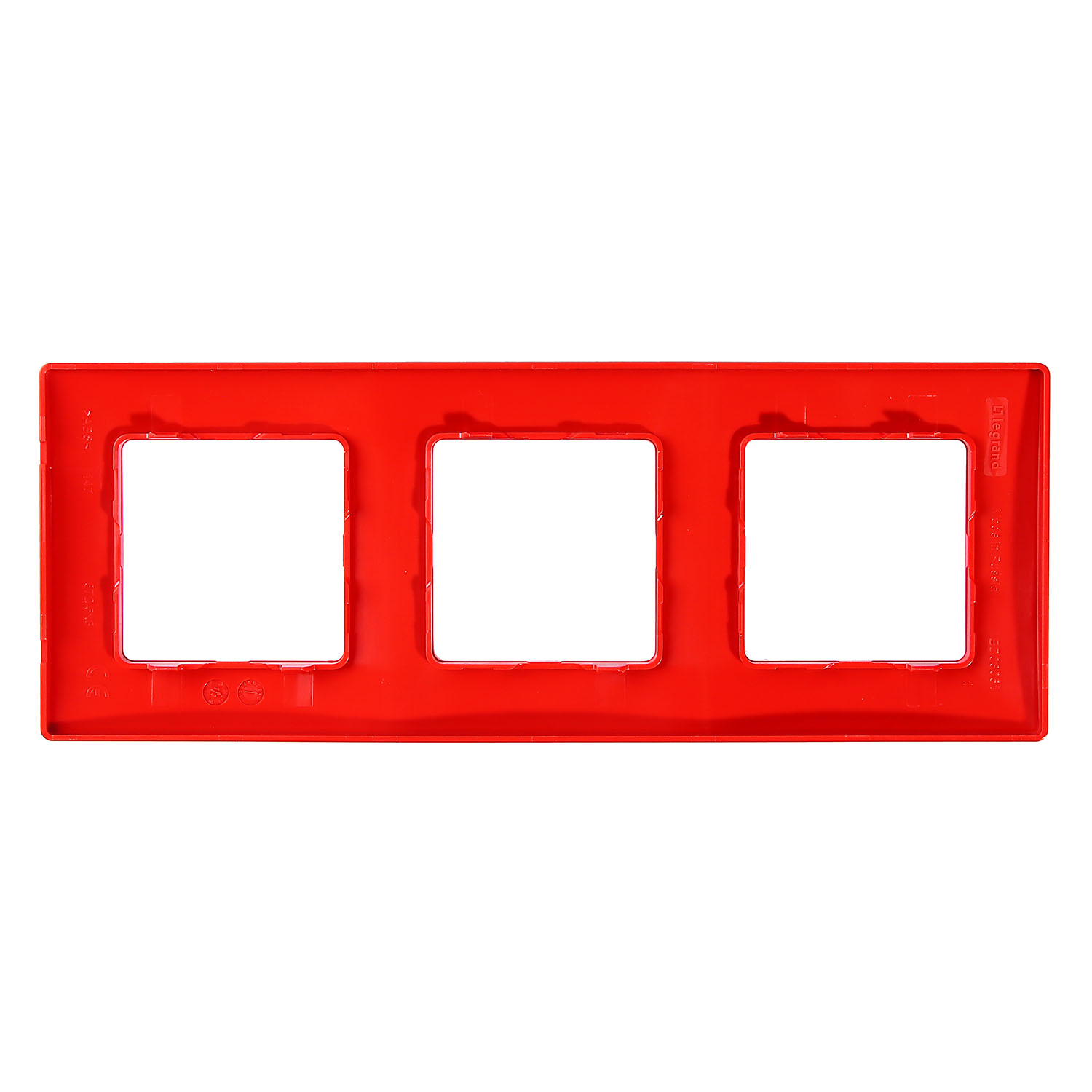 яяяРамка "Etika" 3-м. красн. Leg 672533 *1