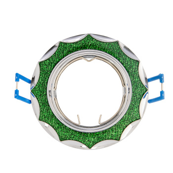 Светильник встраиваемый поворот.СВ 02-07 MR16 50Вт G5.3 зел.блеск/хромTDM SQ0359-0041 *1/10/50