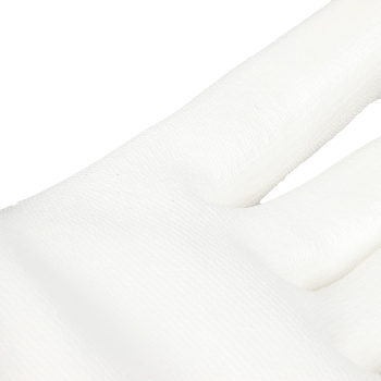 Перчатки рабочие полиэстер, с полиуритановым обливом, Белые, р-р 9(L) PSV036P "Fiberon" *1/12/120