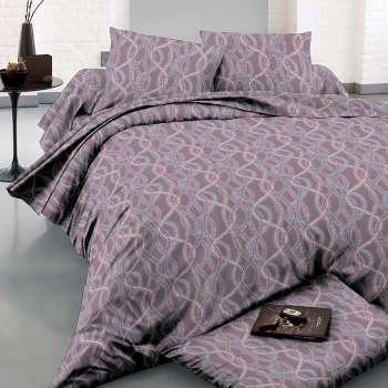 Постельное белье евро бамбук Орхидея 117-АС, наволочки 70*70 - 2шт *1/4