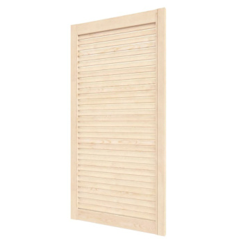 Дверь жалюзийная 993х494х20 мм, деревянная