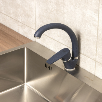 Смеситель для кухни Potato P59222-14 высокий излив (темно-синий) *1/10 Смеситель для кухни Potato P59222-14 высокий излив (темно-синий) *1/10