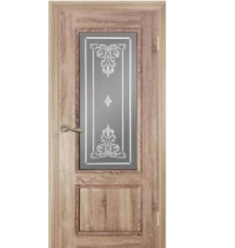 Дверное полотно остекленное Двери Гуд ДЕКА, 2000х700 мм, дуб светлый