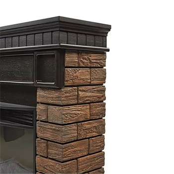 Каминокомплект (портал) Firelight Bricks Wood 25 камень темный + (очаг)Electrolux EFP/P-2520LS N*1