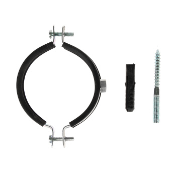 Хомут металлорезиновый с дюбелем и шурупом Ø 75-80 мм 2-1/2" СТМ CHSR0212 *1/80