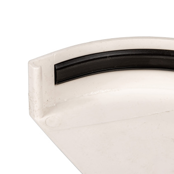 Заглушка желоба 120 мм Docke Standard, белый