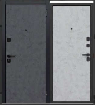 Дверь металлическая 7,5 см Бостон Бетон снежный 860х2050 ЛЕВАЯ ФЕРРОНИ *1
