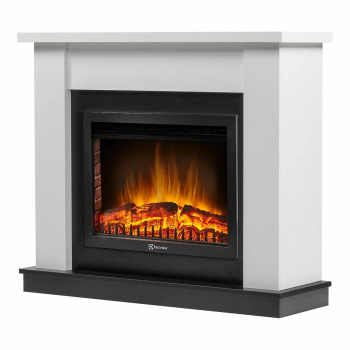Каминокомплект (портал) Firelight Canto 25 белый + (очаг) Electrolux EFP/P-2520LS N *1