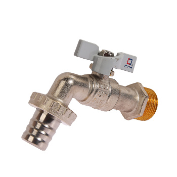 Кран водоразборный бабочка 3/4"(Ø20) П- штуцер СТМ (СТАНДАРТ) CWBB0034 *1/7/56