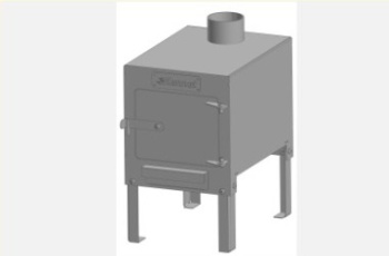 Печь отопительная Kennet Кантри 20-2мм, патрубок ø100мм (аналогЗМ821) *1/24