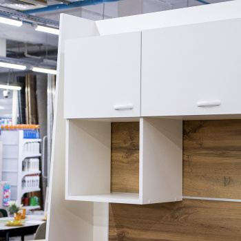 Шкаф навесной 400х676х290 мм BROZEX-WOOD Liberty, с дверцей, белый Шкаф навесной 400х676х290 мм BROZEX-WOOD Liberty, с дверцей, белый