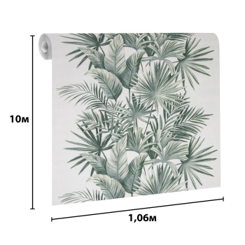 Обои  флиз ED Monte Solaro Palermo (бел./зел.) 9267-00 *6