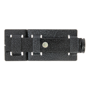 Задвижка дверная плоская ЗД-04 антик серебро с проушиной (Киров) *1/20