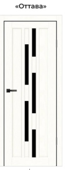 Комплект ЦАРГИ Оттава Ясень белоснежный 700 мм экошпон (дверь+погонаж+замок+петли)*1