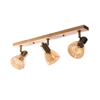 Светильник настенный (спот) N5104/3 AB+WOOD Е14 3*40W   VERNER LIGHTING *1