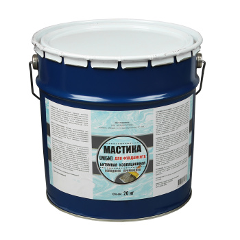 Мастика битумная 20 кг ХозДвор МБИ, изоляционная